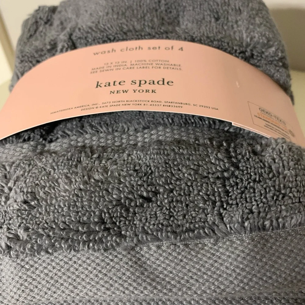 Kate Spade wash cloths, NWT